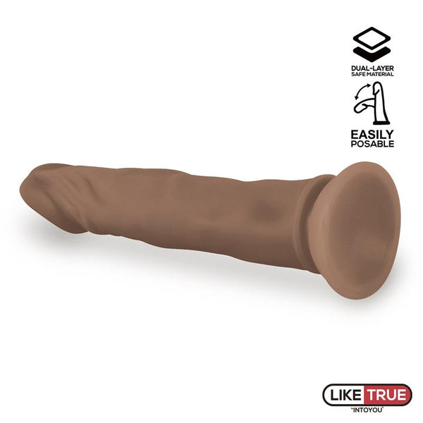 LIKETRUE Lenser Articulable-Posable Realistic Dildo 8" Brown